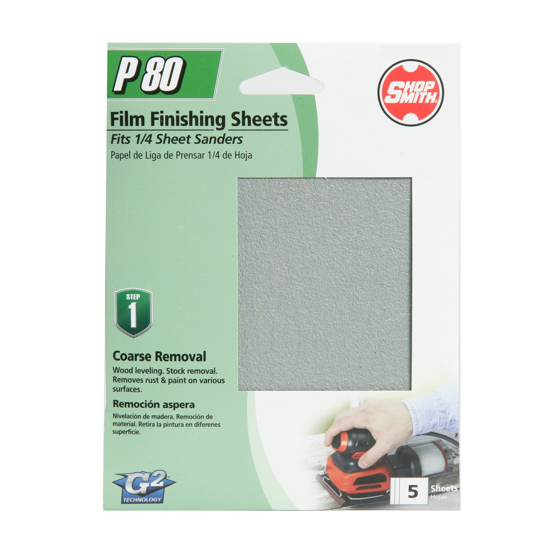 5Aluminum Oxide Sanding Sheets 80 Grit 