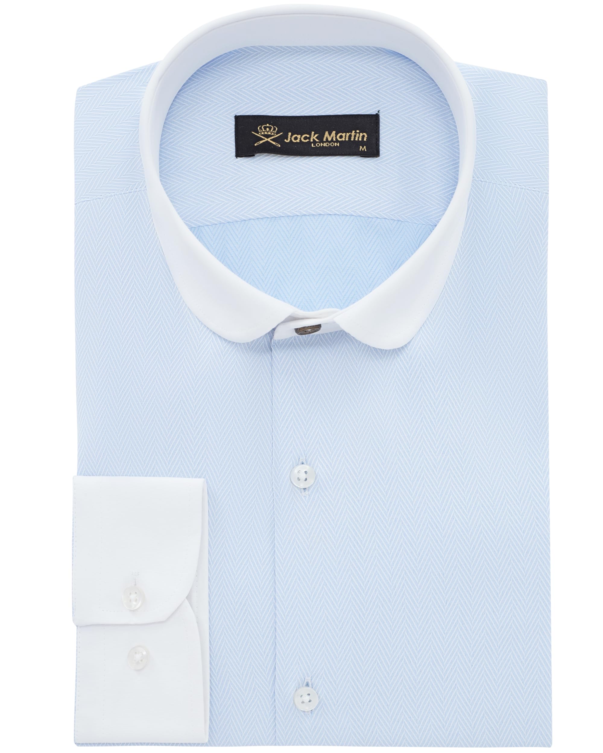 Jack Martin London Peaky Blinders - Club/Penny Collar - Blue Bengal Stripes Slim Fit Shirt