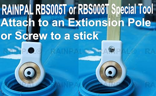 Miniatura 5 de RBS005T LF Espiga de barril de lluvia de latón ( "NPS, cumple con LF, válvula de bola de cuarto de vuelta con llave de plástico y opción de instalar