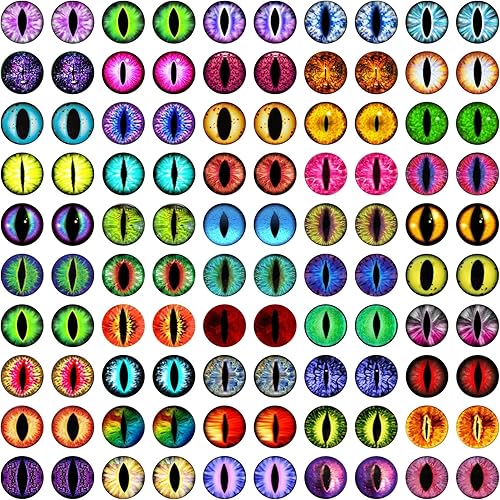 Cabujón de cristal surtido de ojos de dragón para hacer muñecas de arcilla, esculturas, accesorios para manualidades, hallazgos de bricolaje,