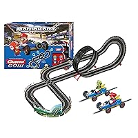 Carrera - 20062492 - GO!!! Mario Kart Mach 8 Set Pista da Corsa e Due Macchinine con Mario e Luigi