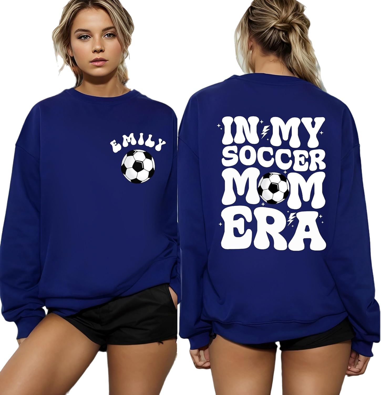 Personalized Soccer Mom Shirt, Custom In My Soccer Mom Era Sweatshirt, Sport Mother Sweater, Gift for Soccer Mama