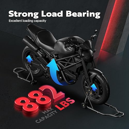 Miniatura 7 de SPECSTAR Soporte universal para ruedas delanteras y traseras de motocicleta resistente para bicicleta deportiva soporte de palo para Suzuki Yamaha