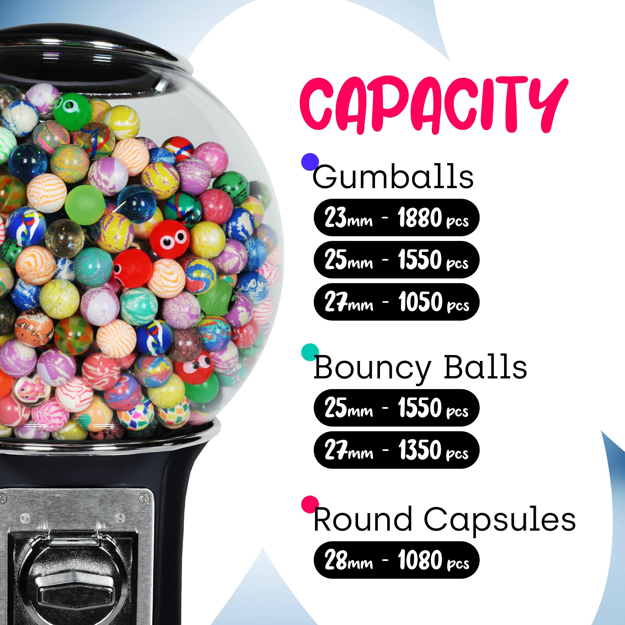 Amazon.com: Gumball Machine with Stand & LED Light Rope - 4