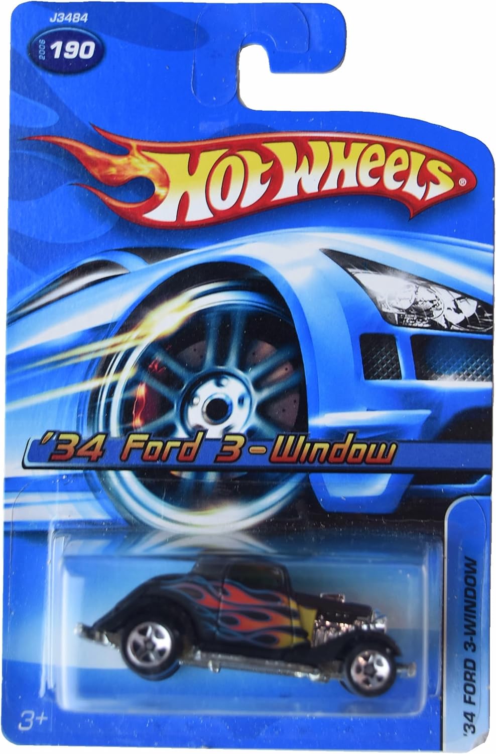 Hot Wheels '34 Ford 3 Window, Black #190