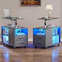 Vista 18 de HNEBC Mesita de noche con cajones 9603/91033