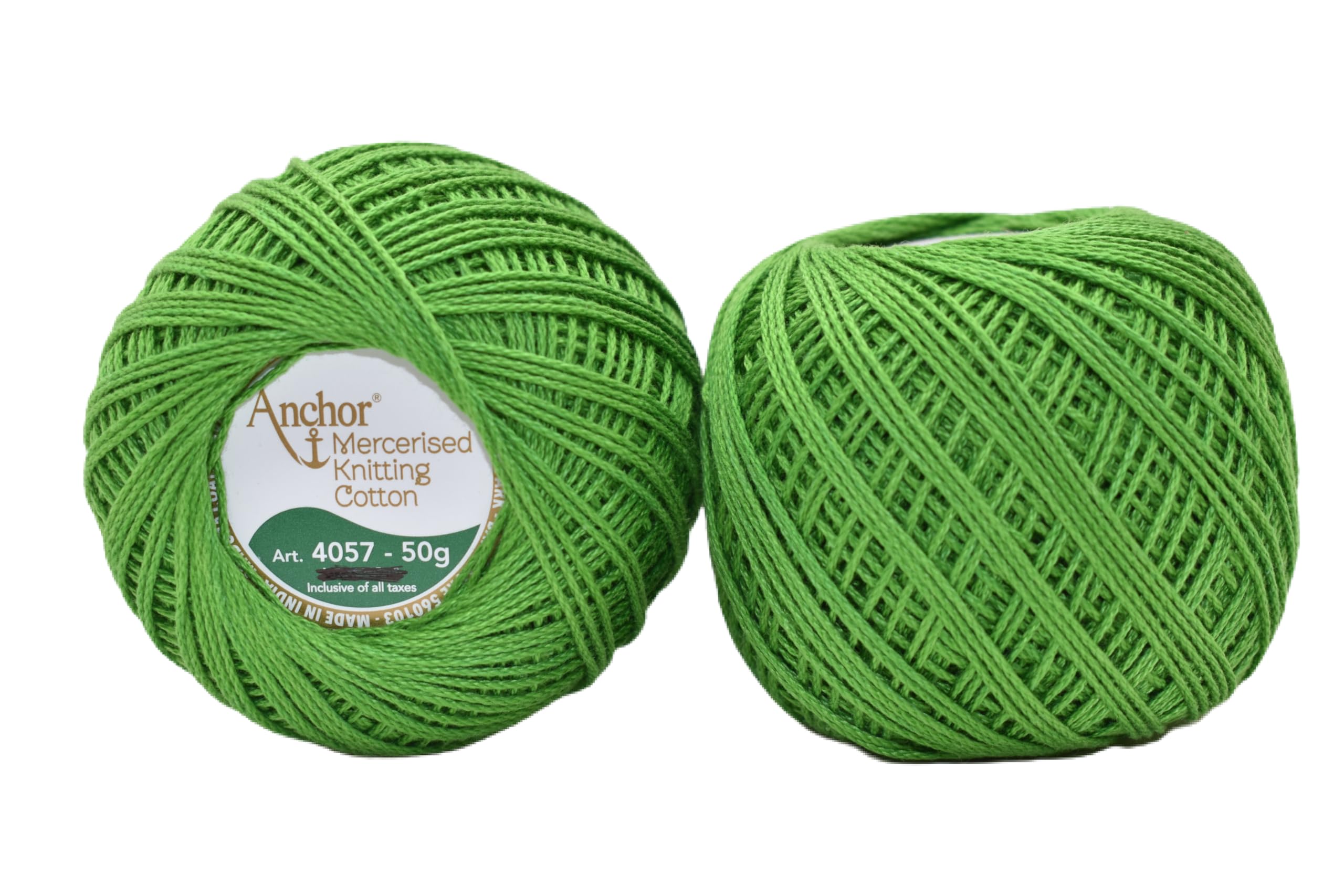 HUNNY- BUNCH® Premium Anchor Mercerised Knitting Crochet Cotton Thread Yarn Balls for Knitting, Weaving, Embroidery, DIY and Craft Making (Art. 4057) 50G - Pack of 1 (239)