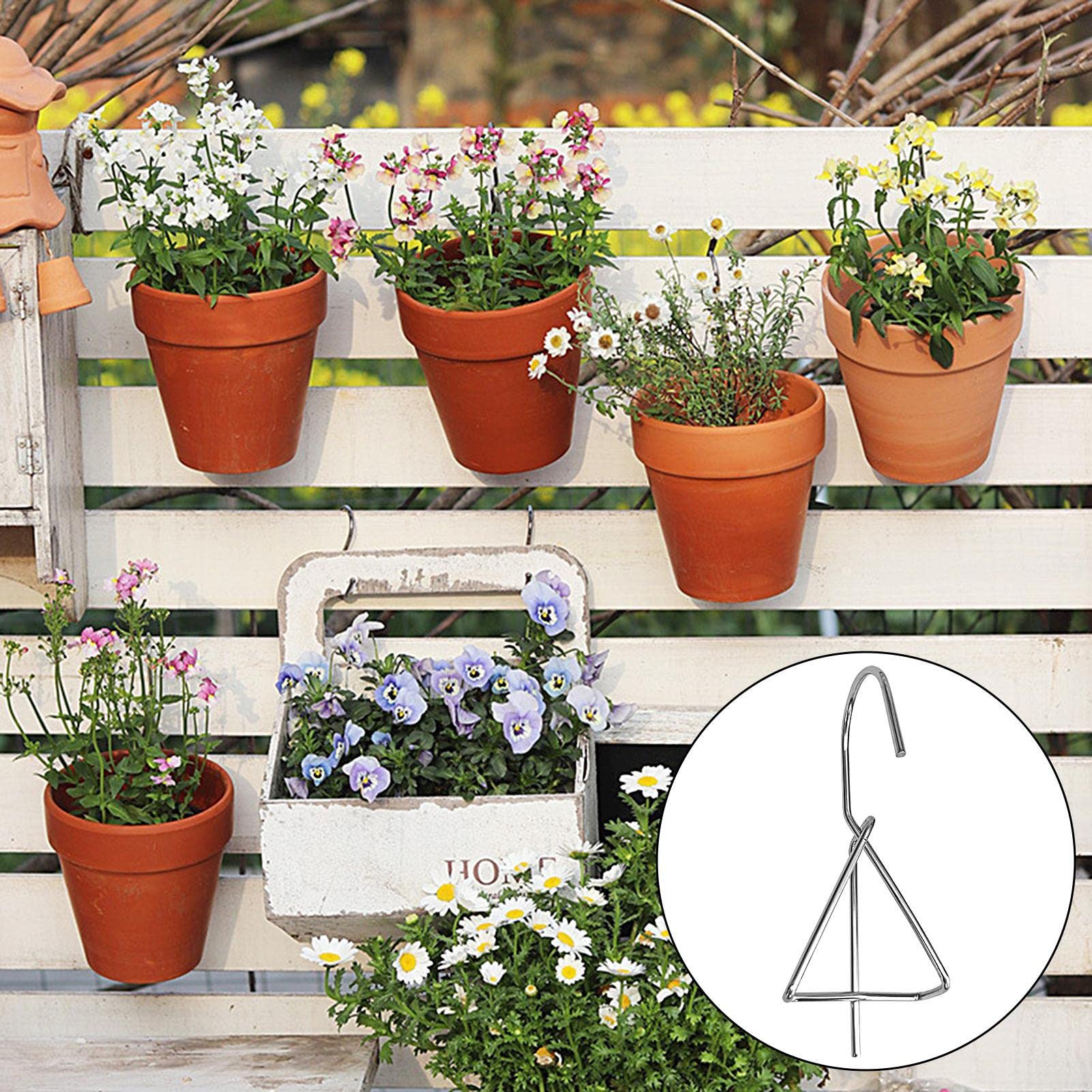 Clip per vasi da fiori, ganci per piante da interno ed esterno, ganci