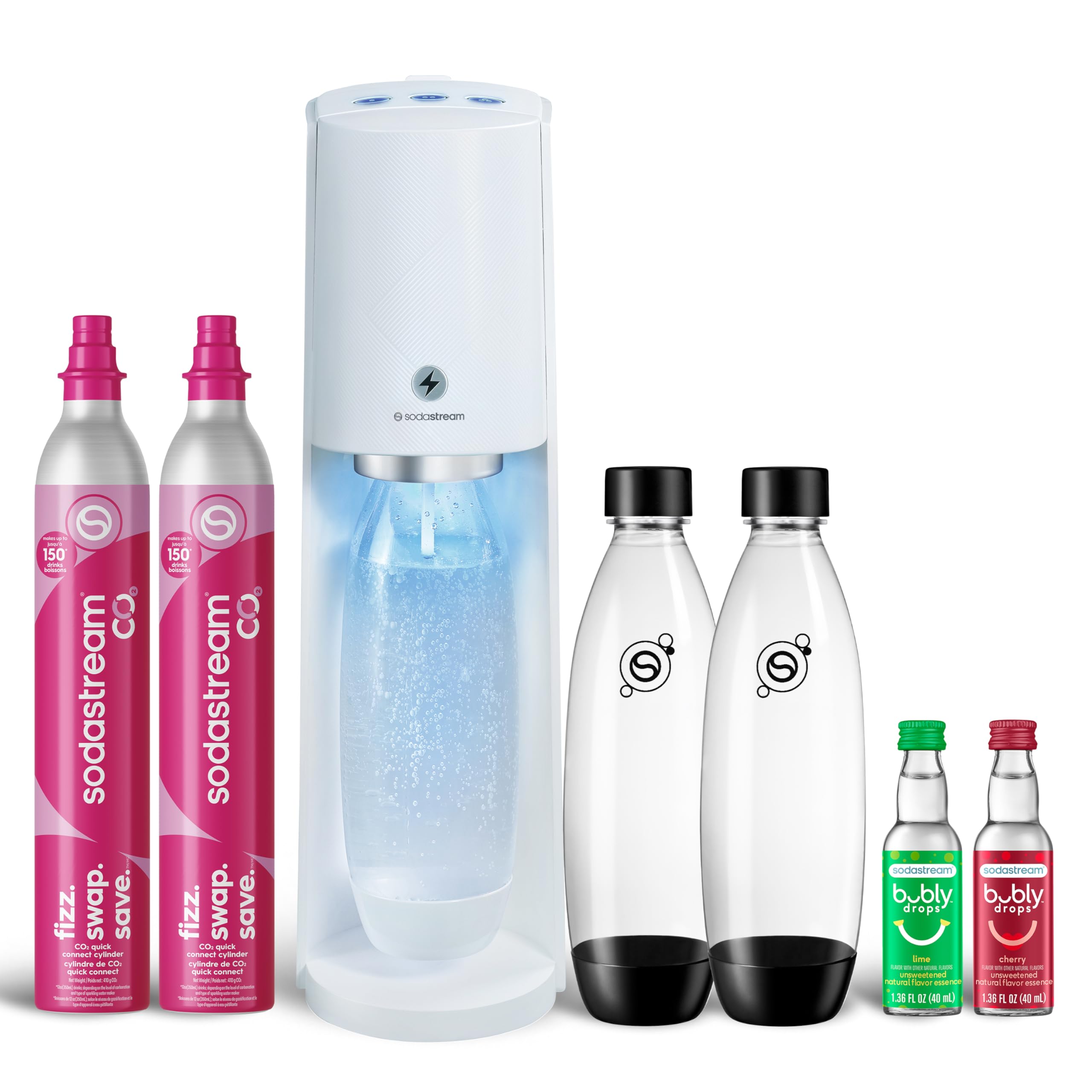 Amazon.com: SodaStream E-TERRA Sparkling Water Maker Bundle (White