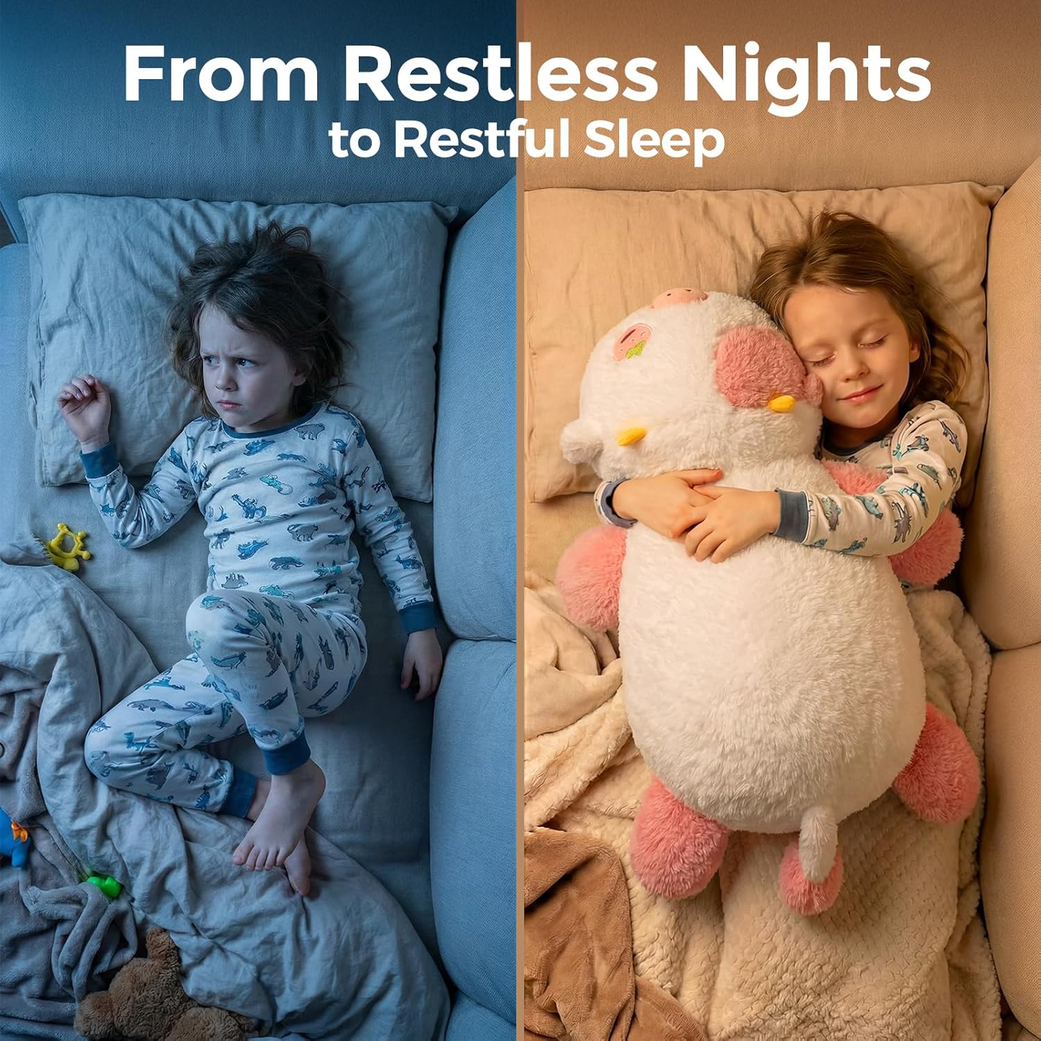 Weighted Stuffed Animals 4.0 Lbs – Weighted Strawberry Cow Plush, Weighted Plush Animals for Kids, Cow Weighted Pillow, Birthday Gifts for Women, Girls and Males (23 inch) - Image 4