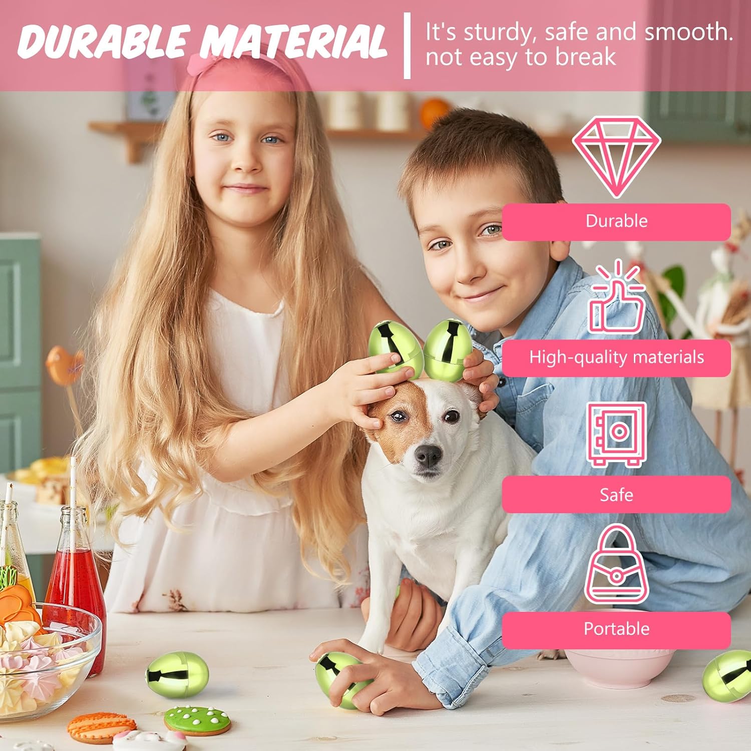 36 Pcs Fillable Easter Eggs 2.36 Inch Easter Eggs with Hinge Plastic Empty Eggs for Easter Egg Hunt Basket Stuffers Easter Theme Decorations (Light green)