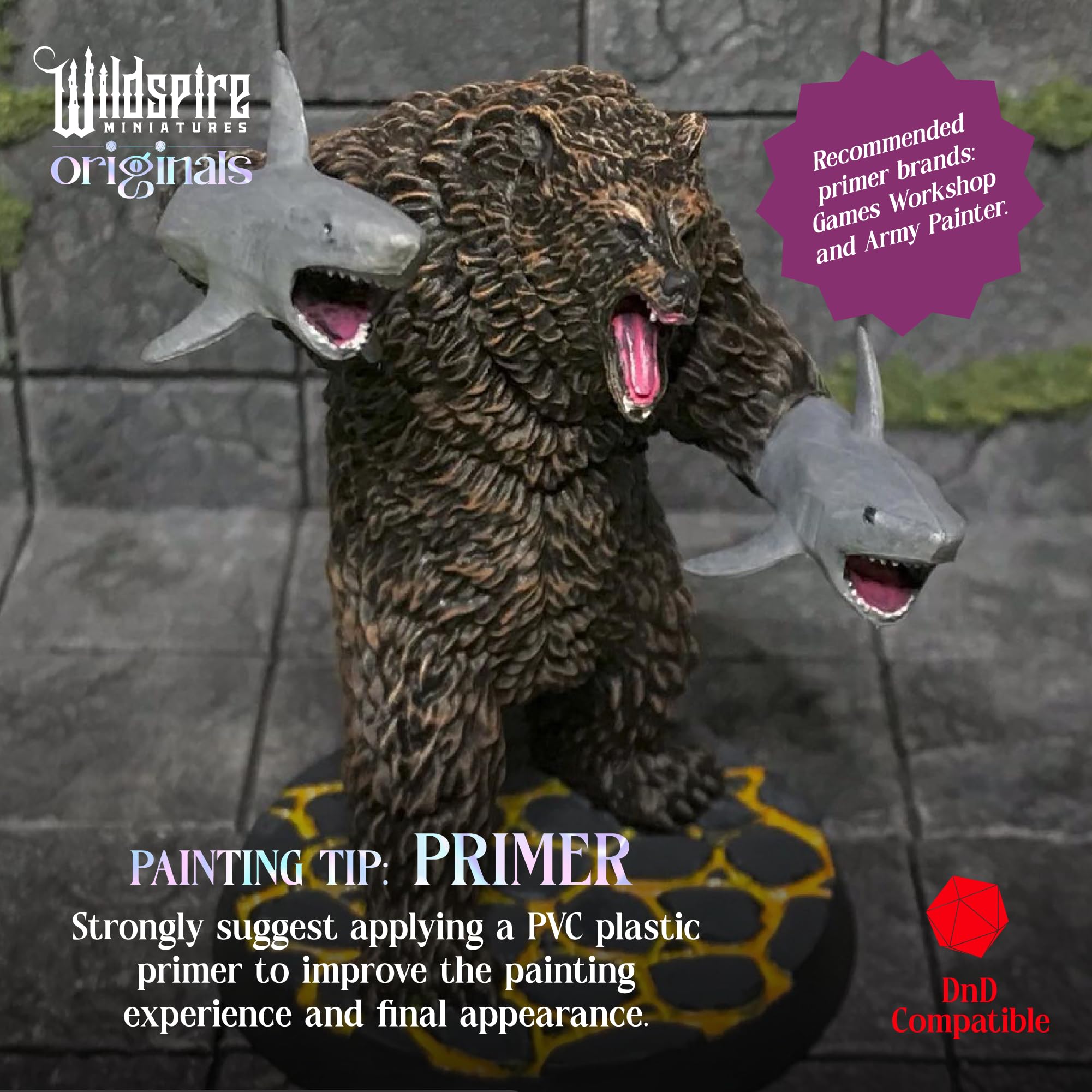 Wildspire Lot de 16 monstres pour figurines DND - Accessoires D&D Miniatures - Figurines DND - Kit de démarrage de table Wildspire Lot de 16 monstres pour figurines DND - Accessoires D&D Miniatures - Figurines DND - Kit de démarrage de table