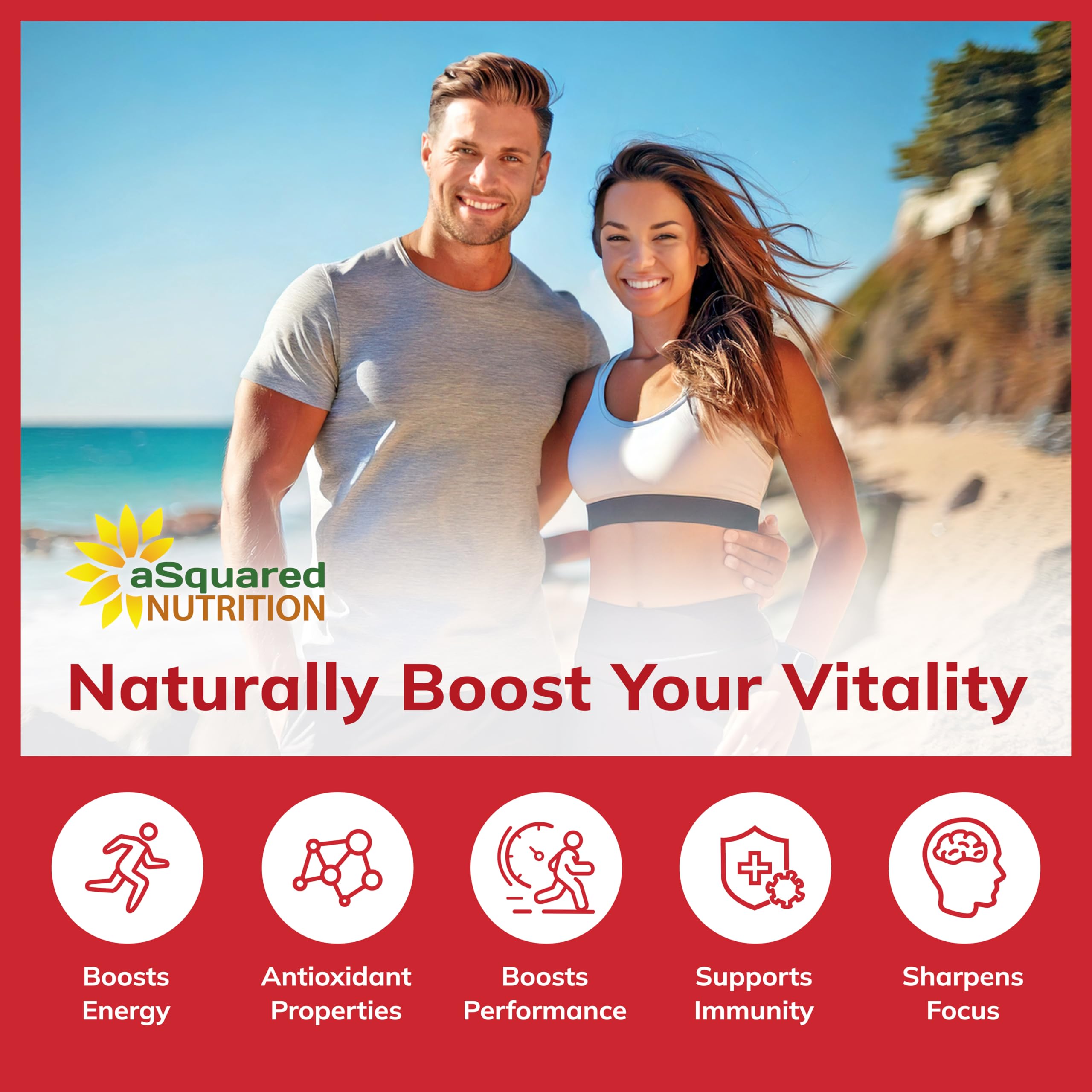 aSquared Nutrition Natural Korean Panax Ginseng (1000mg Max Strength)-90 Capsules Root Extract Complex (Red & White), High Dosage Ginsenosides in Seeds, Asian Powder Supplement,Tablet Pills for Energy — Amazon image 5
