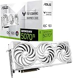 ASUS TUF Gaming GeForce RTX 5070 Ti 16GB GDDR7 White OC Edition Gaming Graphics Card (PCIe 5.0, HDMI/DP 2.1, 3.125 slot, military grade components, protective PCB coating, axial tech fans) - 1