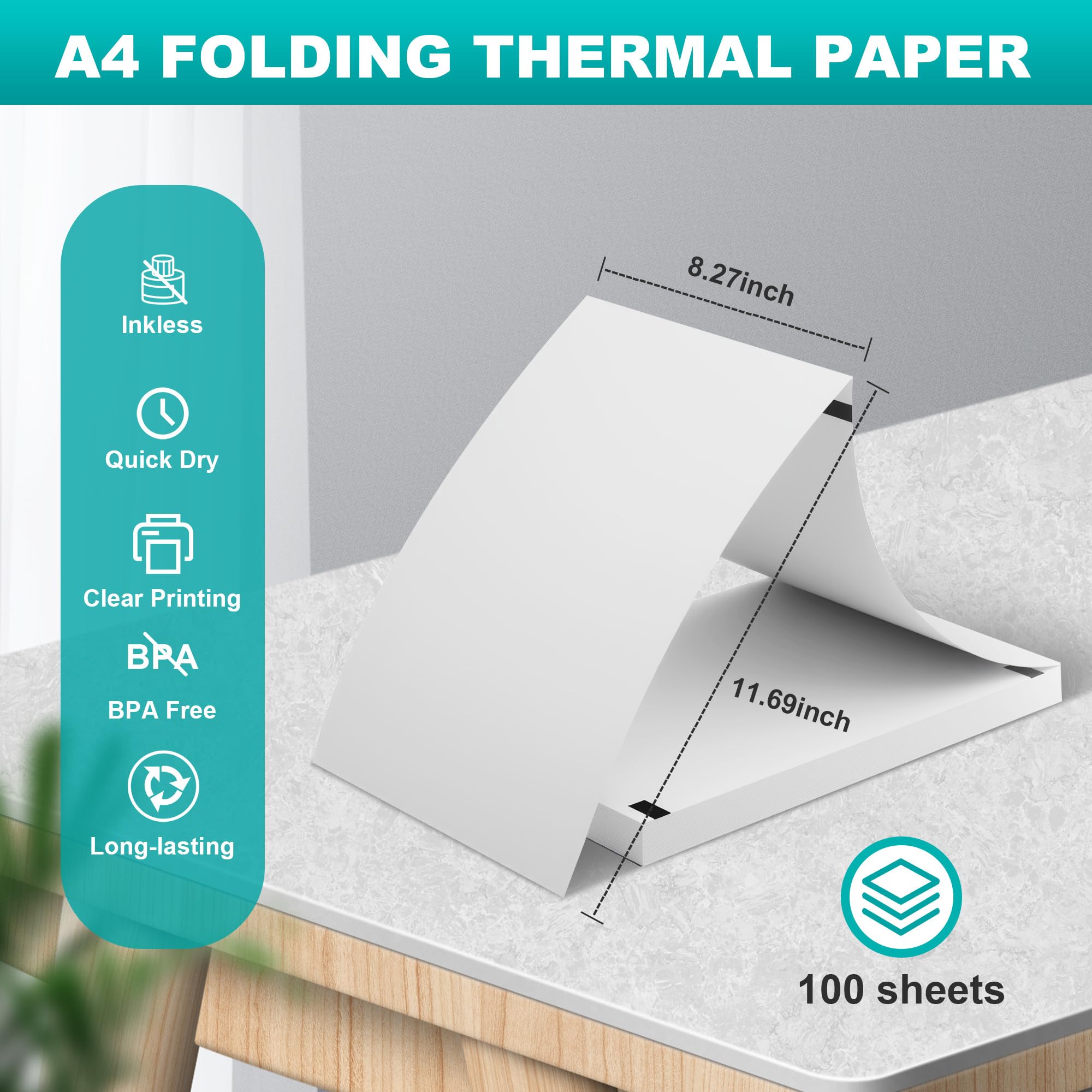 A4 vellen thermisch papier voor PocketJet printers