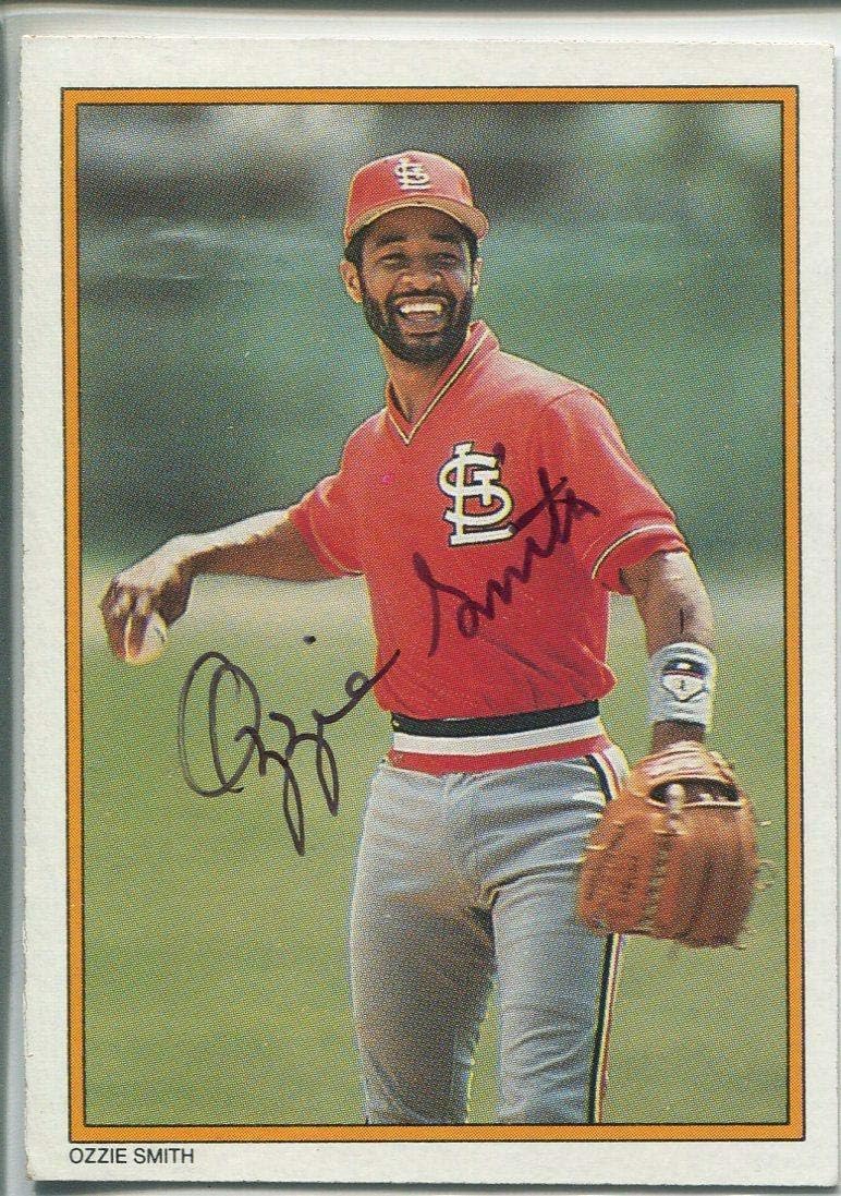 Ozzie Smith Autographed 1987 Topps AllStar Set Collector's Edition Card (JSA) Baseball