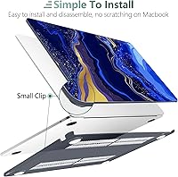 Vista 114 de TWOLSKOO for M4 MacBook Air 13.6 inch Case 2025-2022 Release M4 A3240 M3 A3113 M2 A2681, Plastic Hard Shell & Screen Protector & Keyboard Cover &