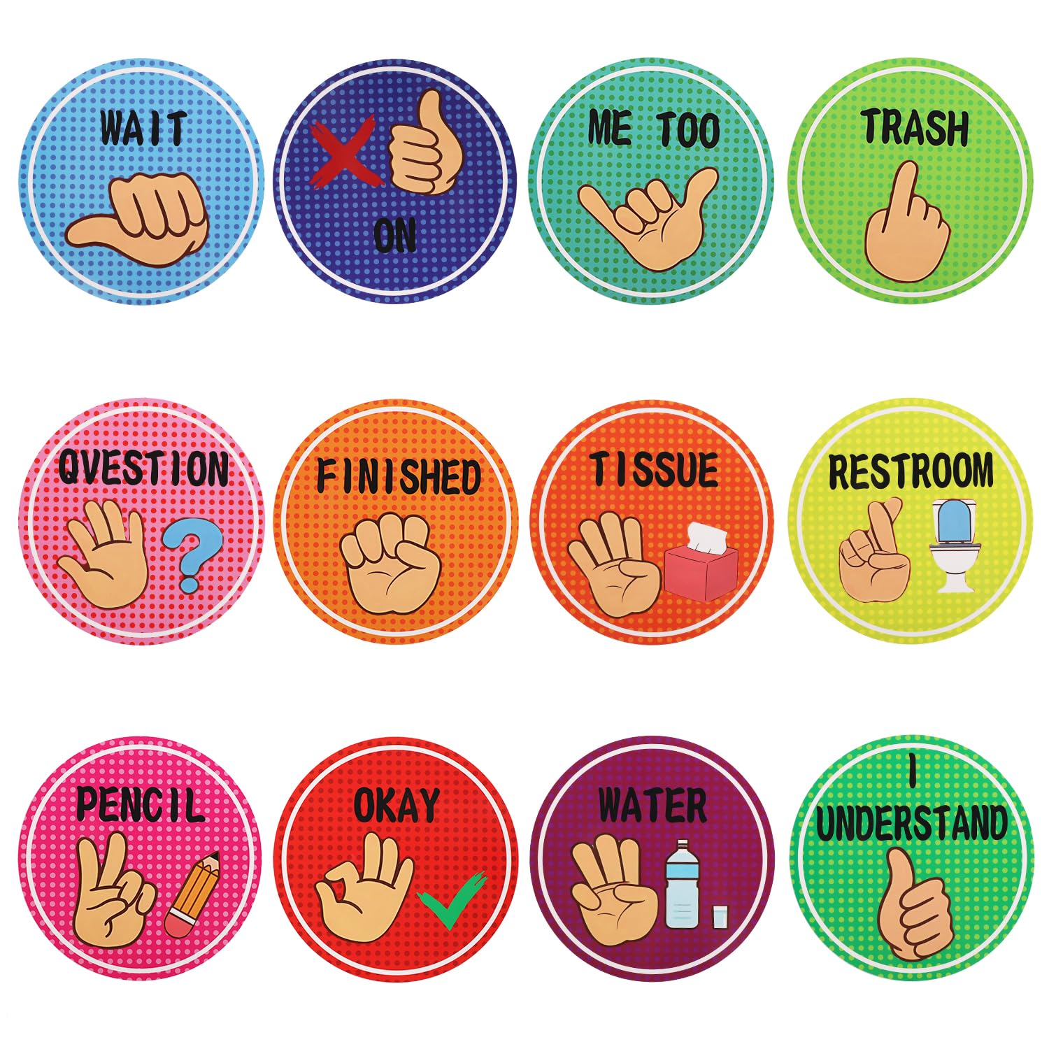 amazon-com-12pcs-classroom-hand-signals-poster-waterproof-classroom-visual-cue-cards-hand-gestures-classroom-nonverbally-communicate-supply-decoration-for-school-kindergarten-office-products for Free Printable Classroom Hand Signals Amazon.com : 12pcs Classroom Hand Signals Poster, Waterproof Classroom Visual Cue Cards Hand Gestures Classroom Nonverbally Communicate Supply Decoration for School Kindergarten : Office Products for Free Printable Classroom Hand Signals