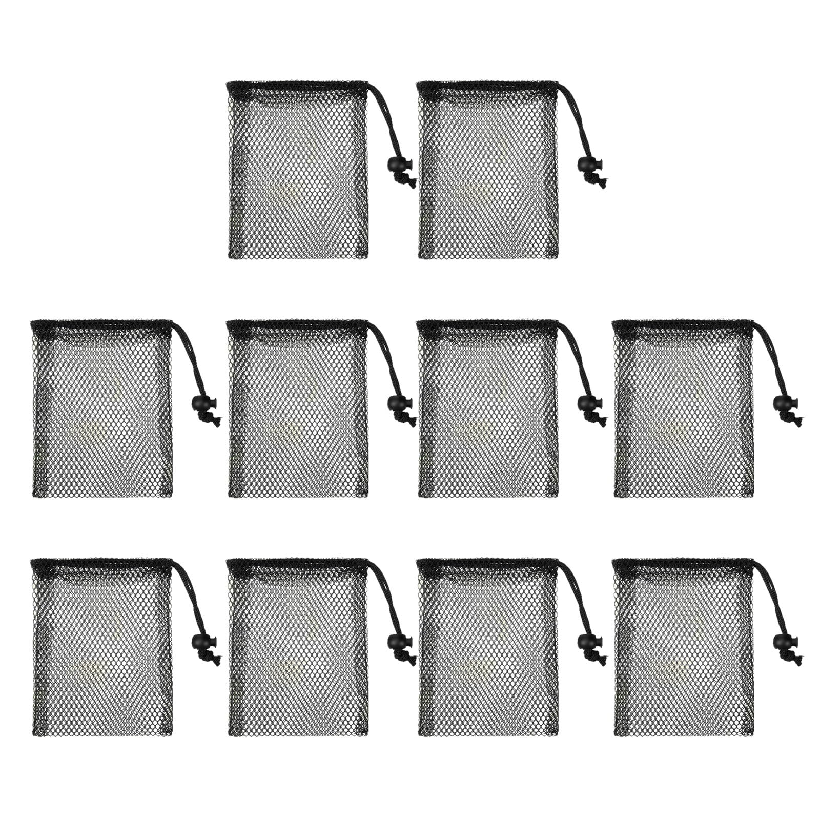 JSGHGDF 10PCS Small Secure Fastener Polyester Pouches Compact Collapsing Carriers for Residence Work Trips Multipurpose Net Bags