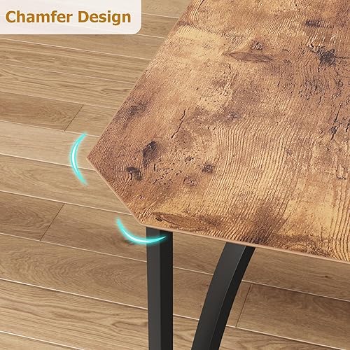 Miniatura 4 de IDEALHOUSE Juego de 4 mesas de comedor para 4, juego de 4 mesas de cocina con sillas de cojín tapizadas, juego de mesa de comedor con sillas de