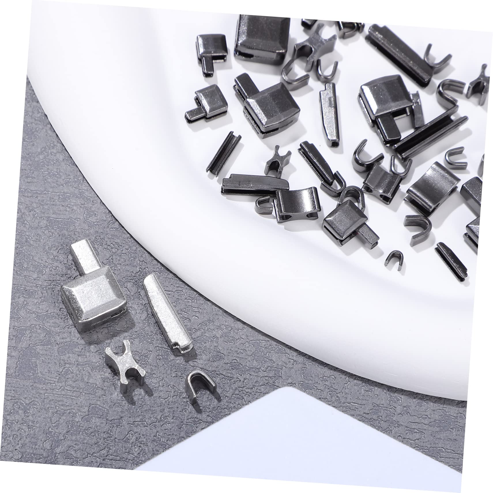 NUOBESTY 5piezas Kit De Reparación De De Reparación Metálicas Para Ropa Chaquetas Jeans Equipaje y Mochilas
