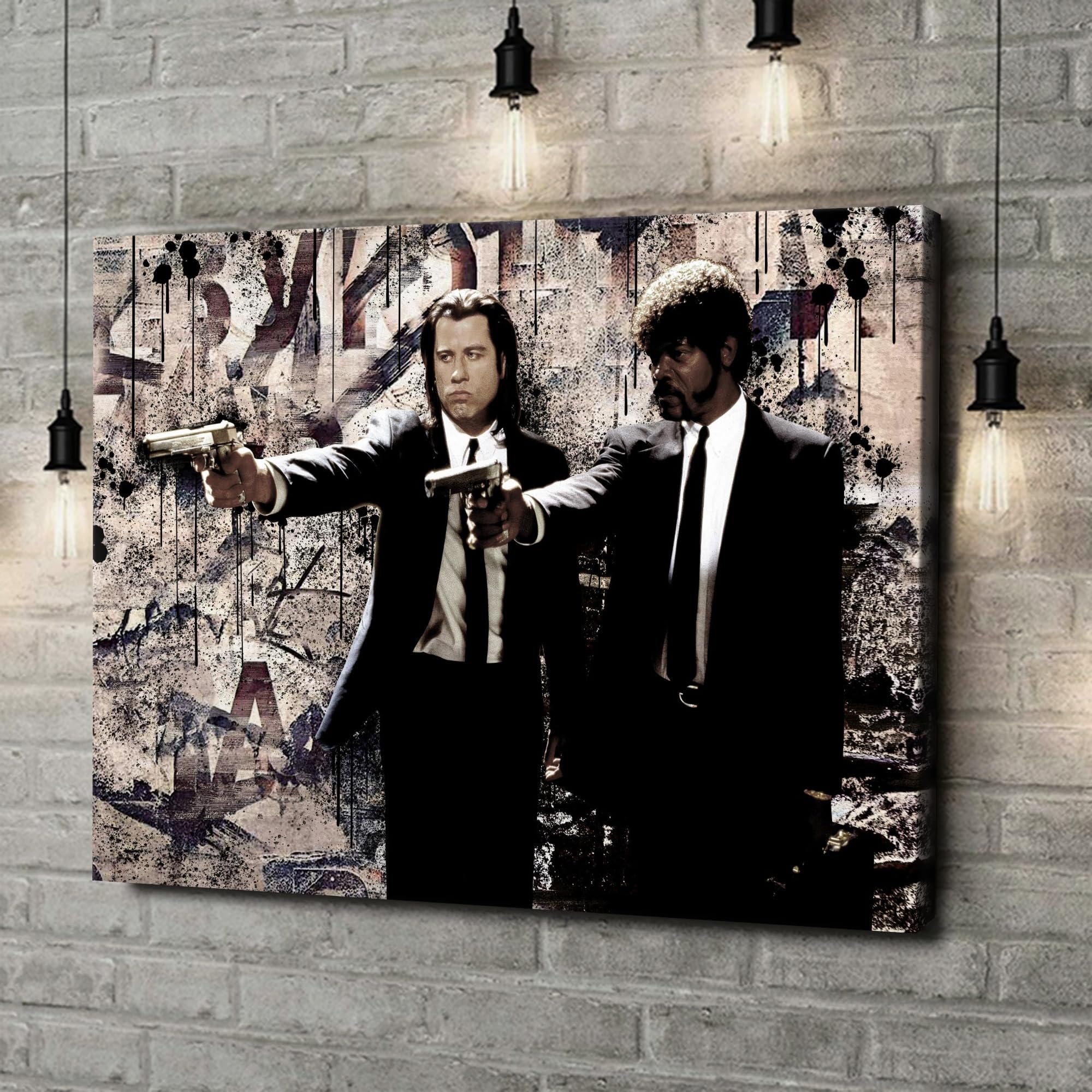 Artmazing | Immagine a forma di Pulp Fiction colorata | immagini S-Art | Immagini di Pulp Fiction Modern | Quadro su tela XXL | Immagine XXL | Poster colorato per parete