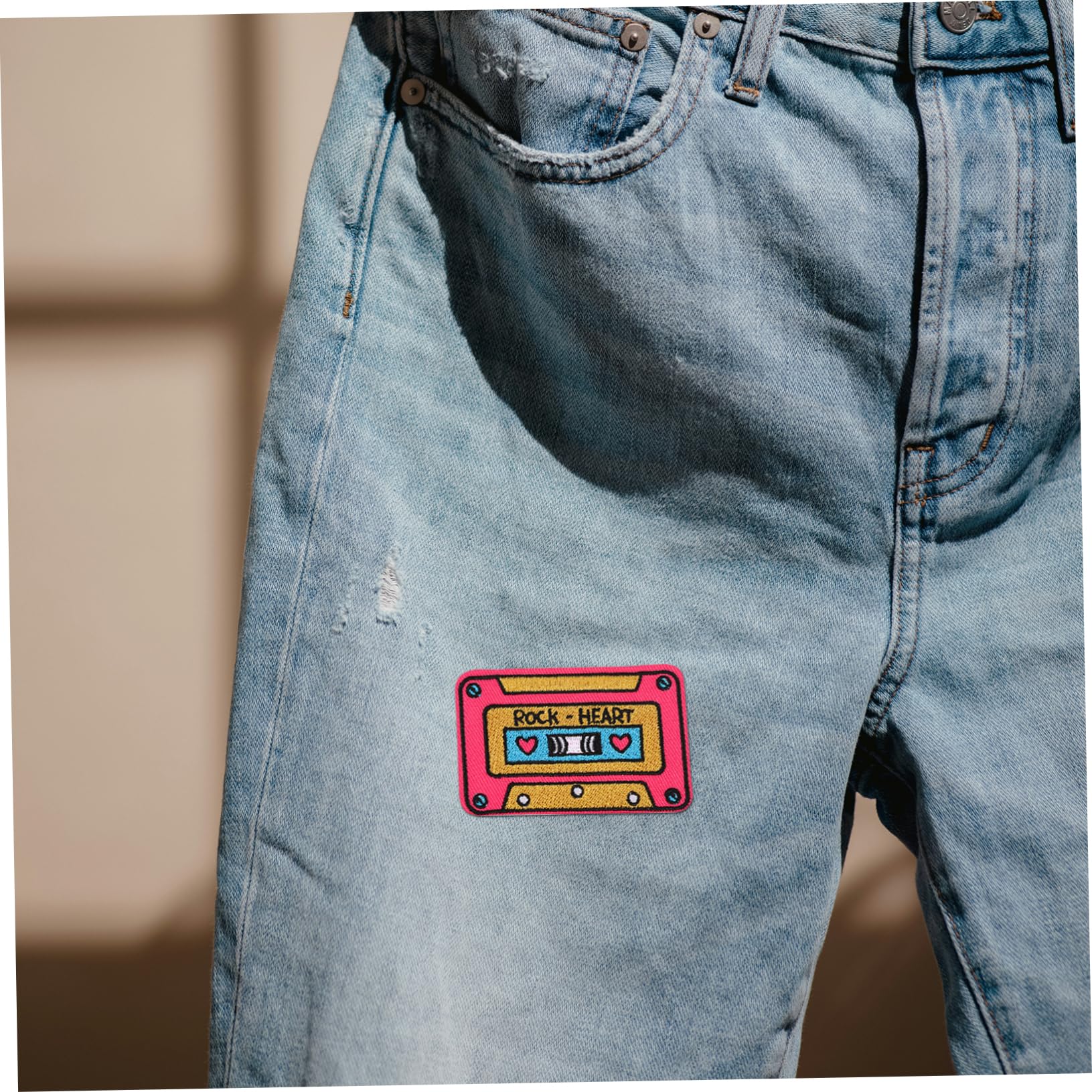 35pezzi Toppe Termoadesive Decorative Per Riparazione Abbigliamento Patches Per Jeans Shirt e Borse Adatte Per e Attività Creative