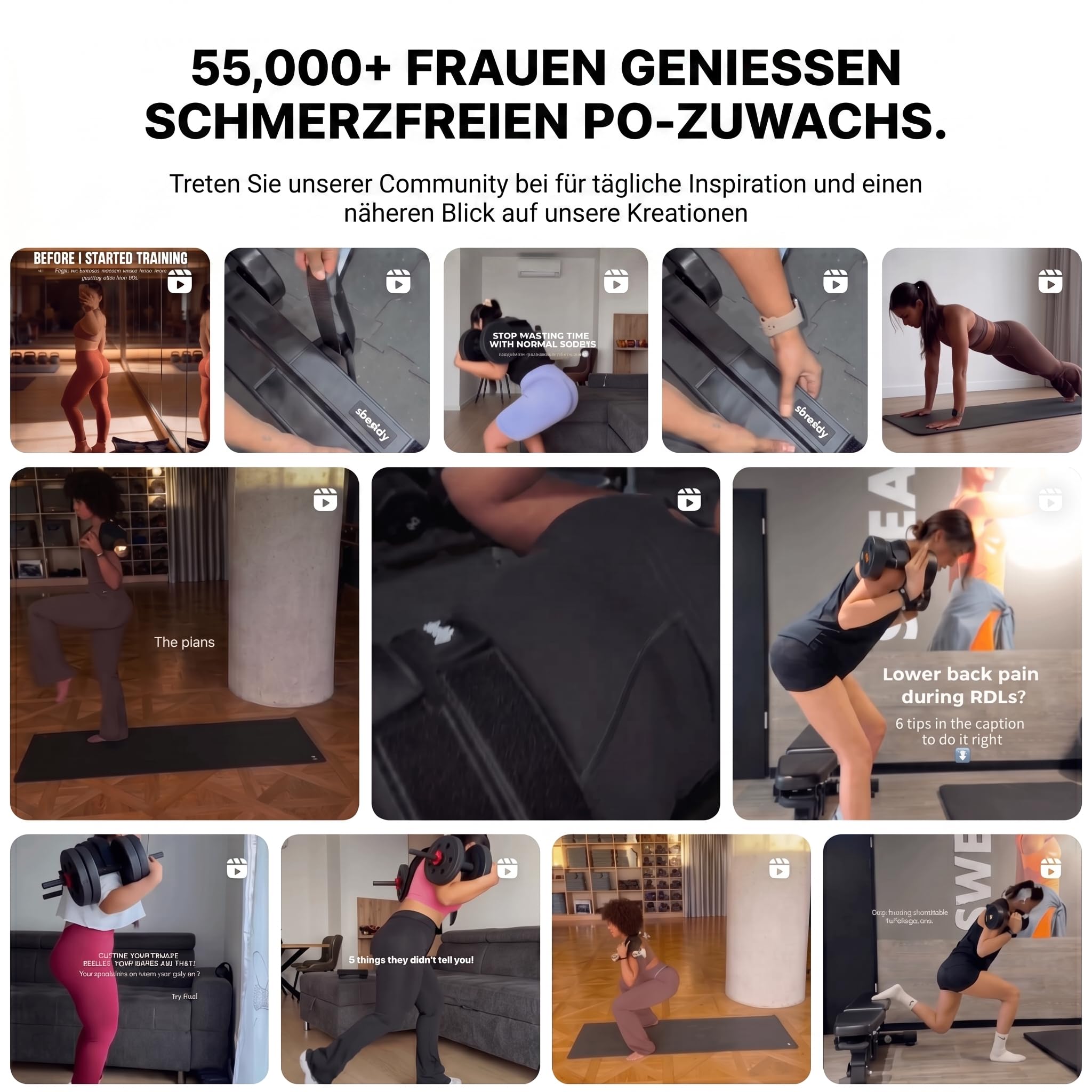 Hüftstoß-Gürtel für Kurzhanteln, Kettlebells und Gewichtsscheiben – Bequemer Trainingsgurt bis 180 kg, Doppelgurt-System, Po-Trainer für effektives Gesäßtraining zu Hause oder im Fitnessstudio