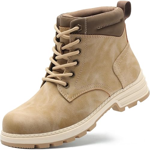 ANJOUFEMME Women's Combat Hiking Boots Lightweight | Casual hiking boots, non-slip, water-resistant, fur-lined, lightweight