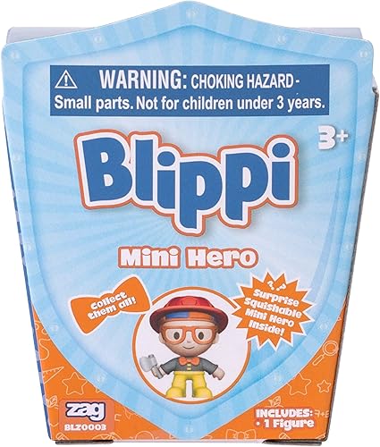 Miniatura 9 de Blippi Mini Heroes Squishables Mystery 6 Pack – Figura de juguete de personaje de 2 pulgadas: oficial de policía, salvavidas, veterinario, bombero,