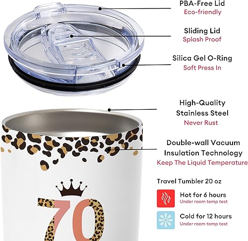 Miniatura 2 de Regalos de feliz cumpleaños 70 para mujeres, la mejor idea de regalo para mujeres de 70 años, regalos de cumpleaños de 1954 para mujeres, regalos de