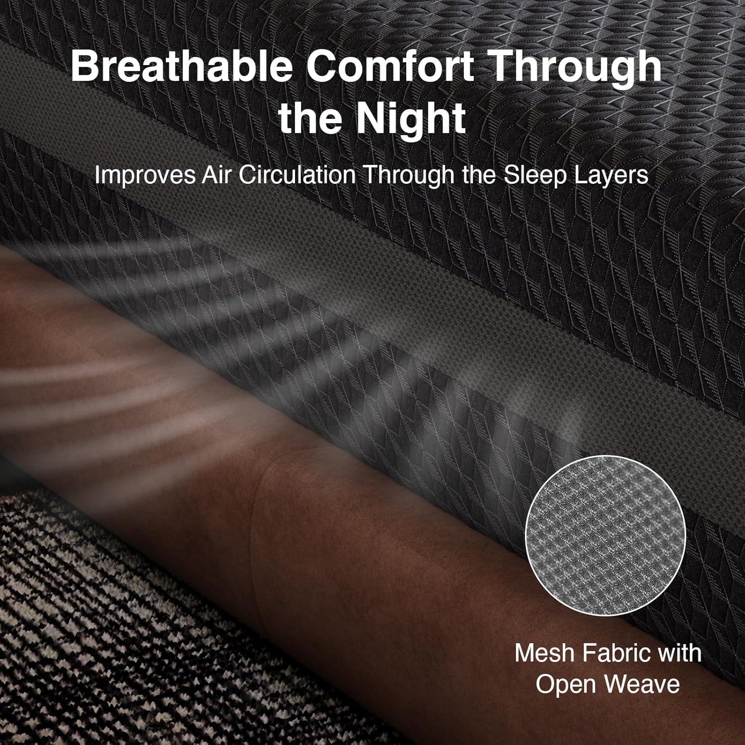 Novilla Queen Mattress 12 Inch, Queen Gel Memory Foam Mattress for Spinal Alignment, Responsive Support & Refreshing Sleep Comfort, with Green Tea-Infused Foam, Medium Firm, Mattresses in a Box - Image 6