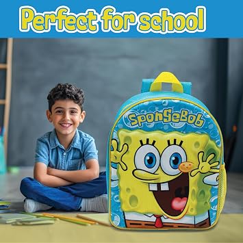 SPONGEBOB SQUAREPANTS Childrens 3D Backpack Kids School Bag