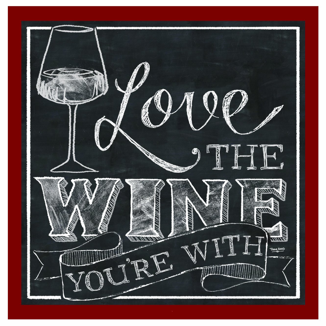 ThirstystoneSet Love The Wine You're with Occasions Coaster, Multicolor