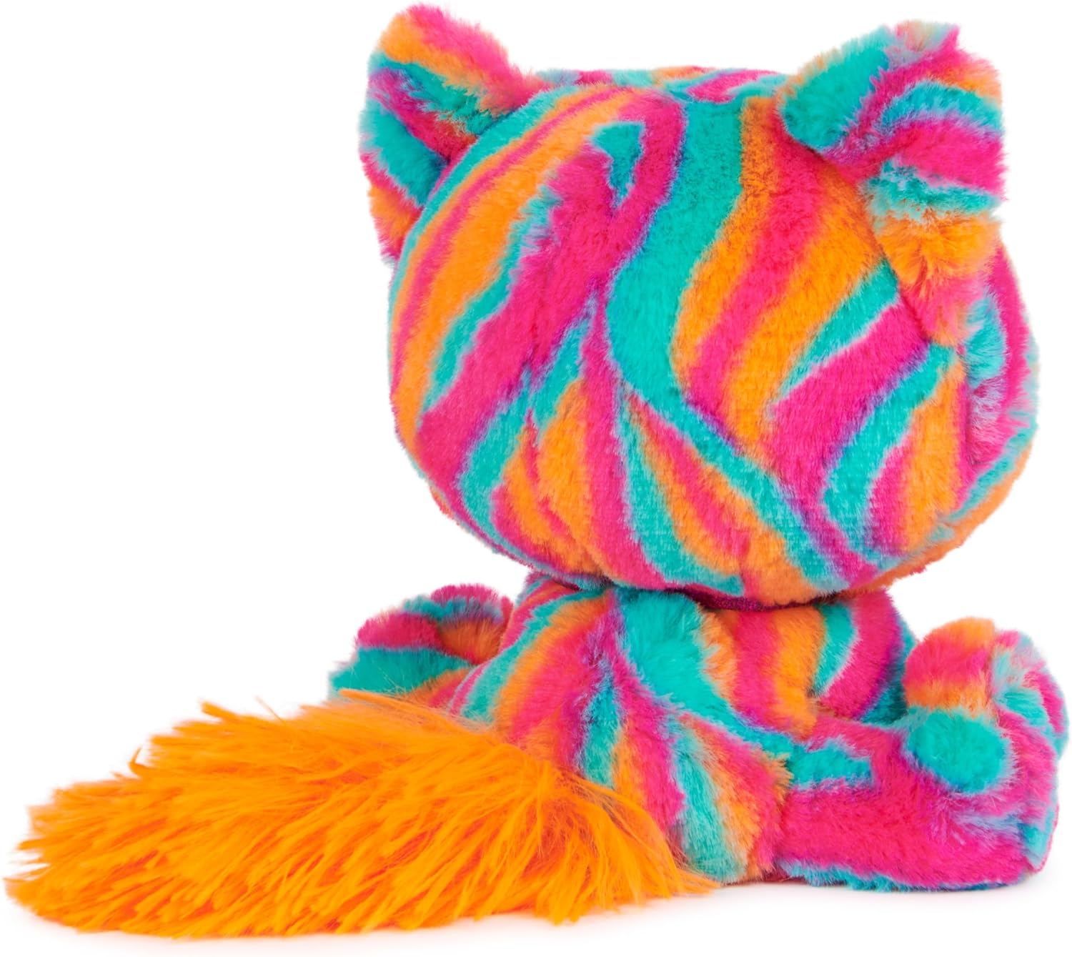 GUND P.Lushes Designer Fashion Pets Emelia Vento Premium Cat Stuffed Animal, Pink and Blue, 6”