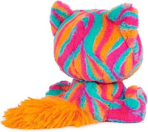 Miniatura 4 de GUND P.Lushes - Peluches de moda de diseñador, gato Emelia Vento de alta calidad, color rosa y azul, 6 pulgadas