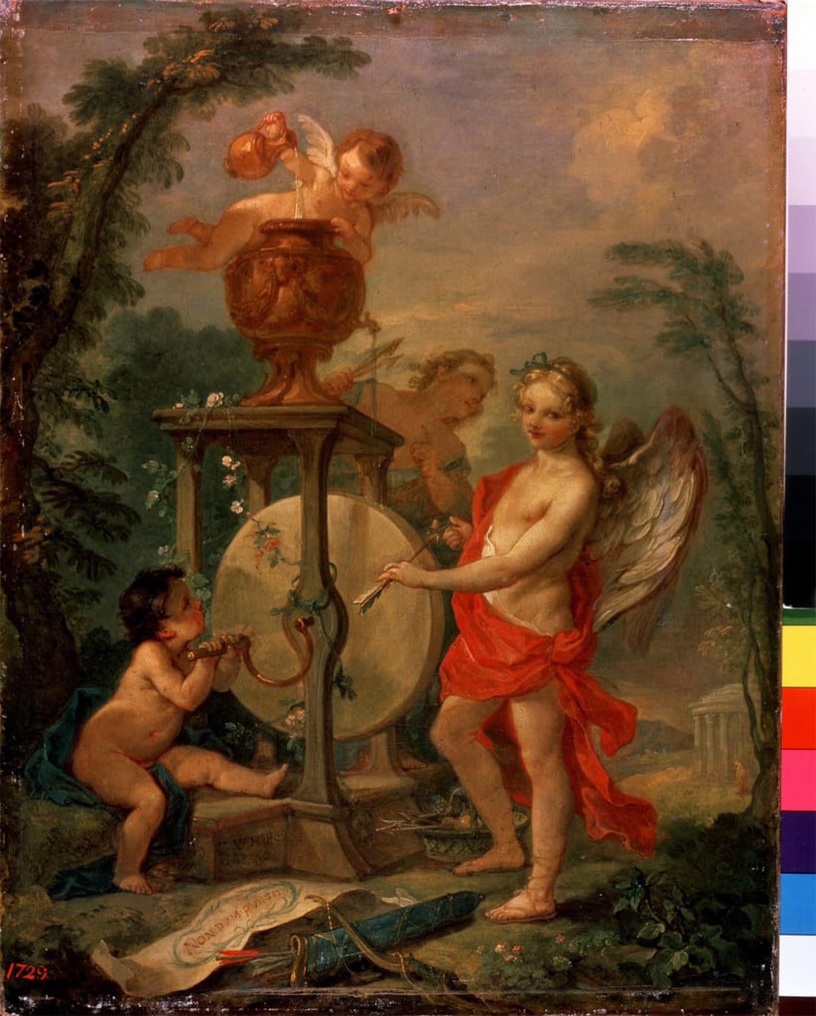POSTERIIk Famous Animal Posters Vintage Picture Cupid Sharpening an Arrow by Charles Natoire Modern Wall Decor for Home Decor 60x90cm