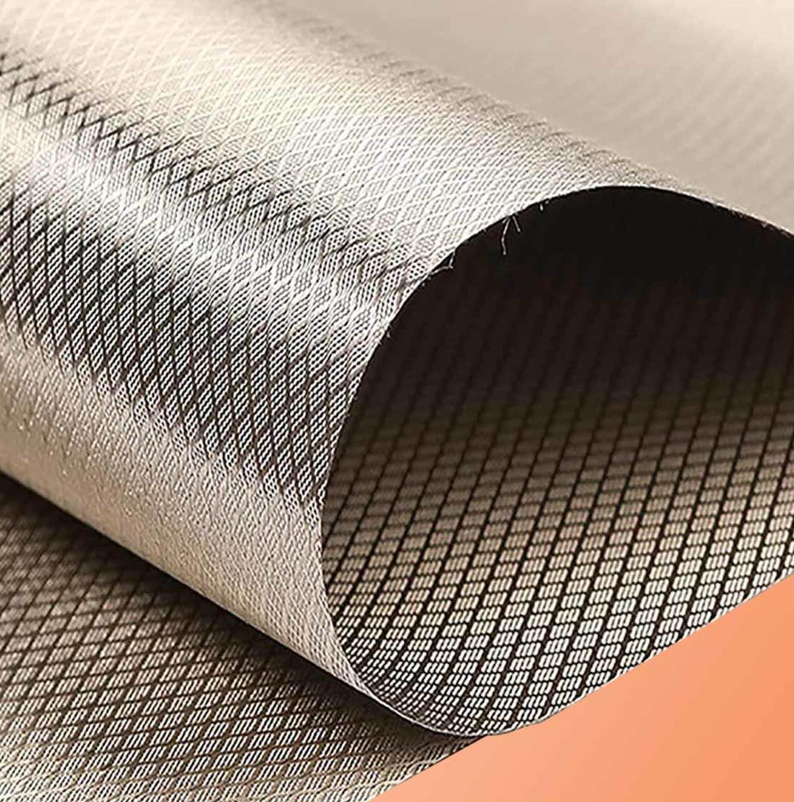 RF Faraday Fabric Military Grade Material RFID Shielding Fabric Protection EMP EMP Bag Fabric Faraday Clothes EMF Fabric,silver-8x1.1m