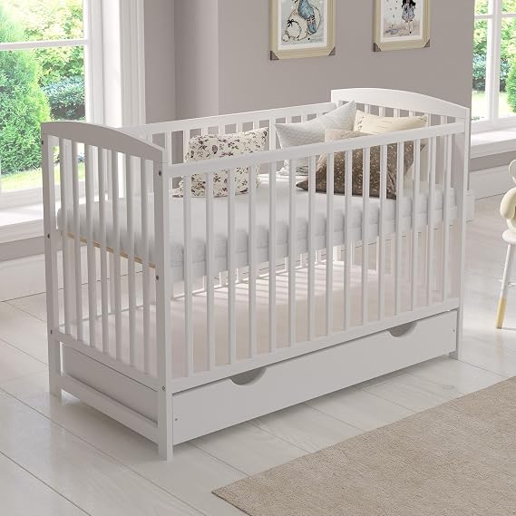 Love For Sleep Love For Sleep Jacob Lit Bébé Évolutif 120 x 60 cm avec Matelas et Tiroir