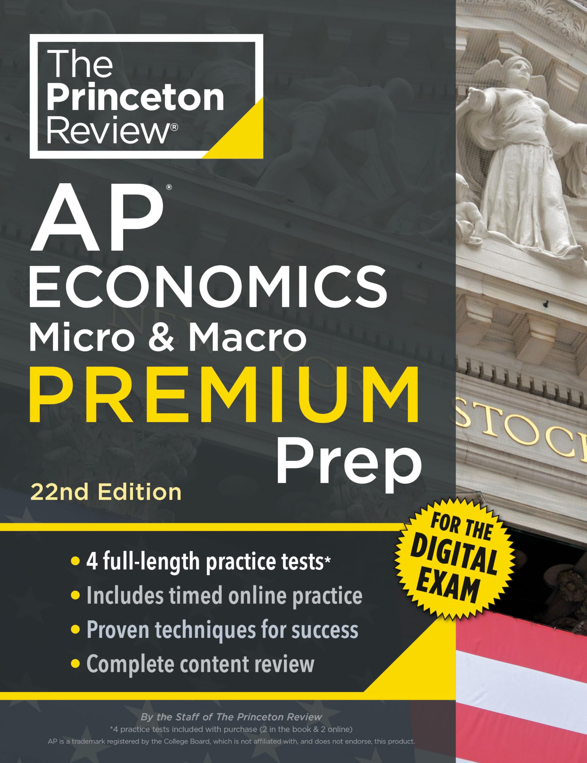 Princeton Review AP Economics Micro &amp; Macro Premium Prep, 22nd Edition: 4 Practice Tests + Digital Practice Online + Content Review (College Test Preparation)
