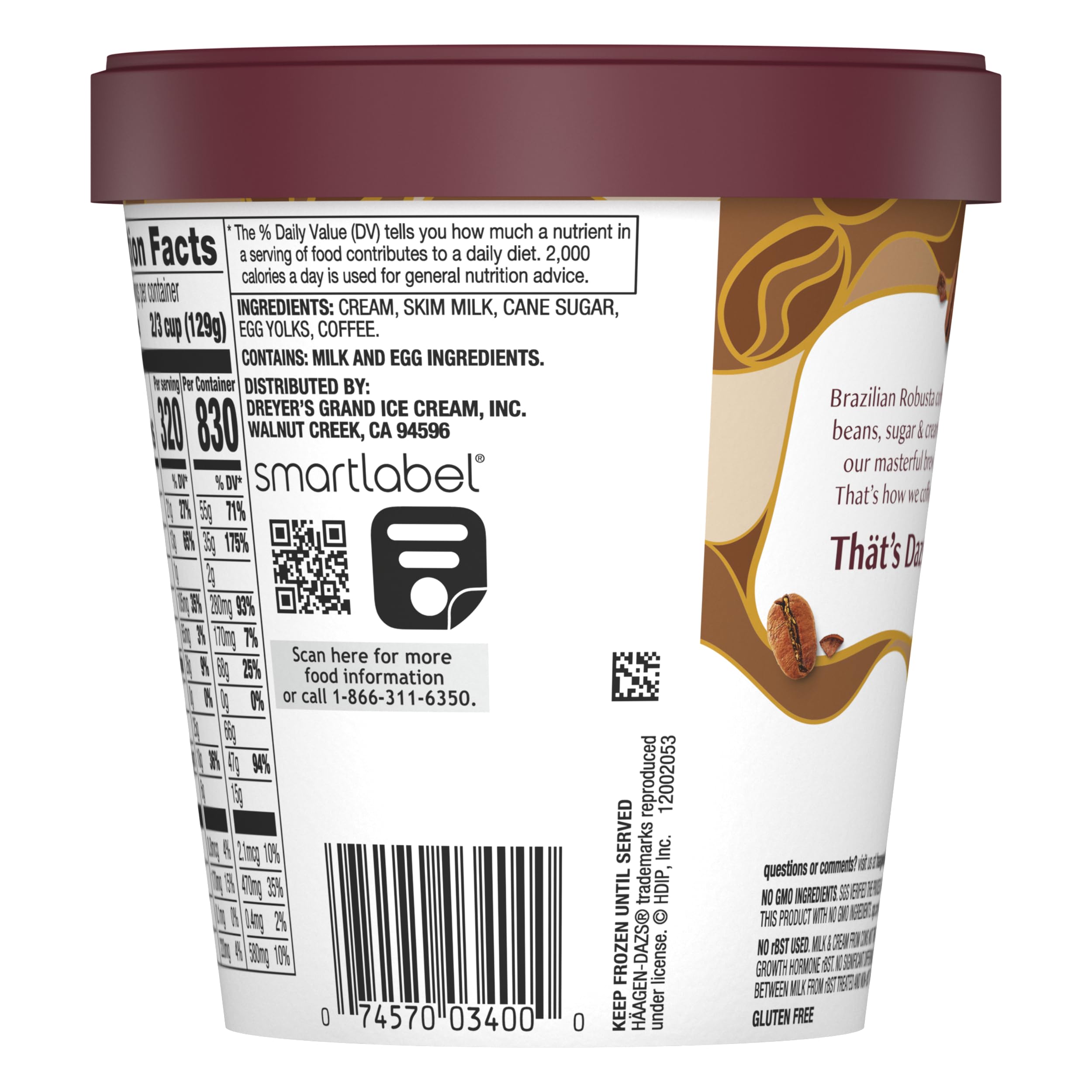 Haagen-Dazs Ice Cream Coffee 14 Ounce Frozen — view 6