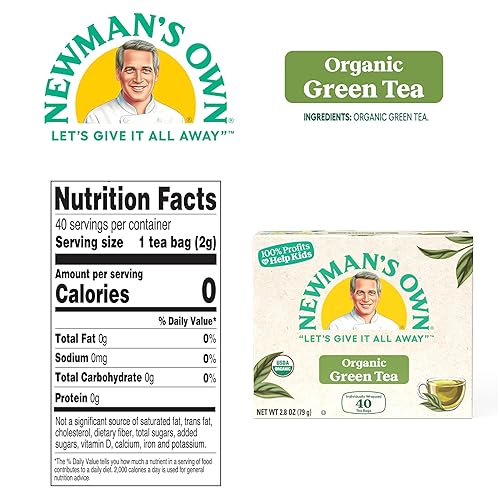 Miniatura 2 de NEWMANS OWN ORGANICS Té verde real orgánico, 40 CT