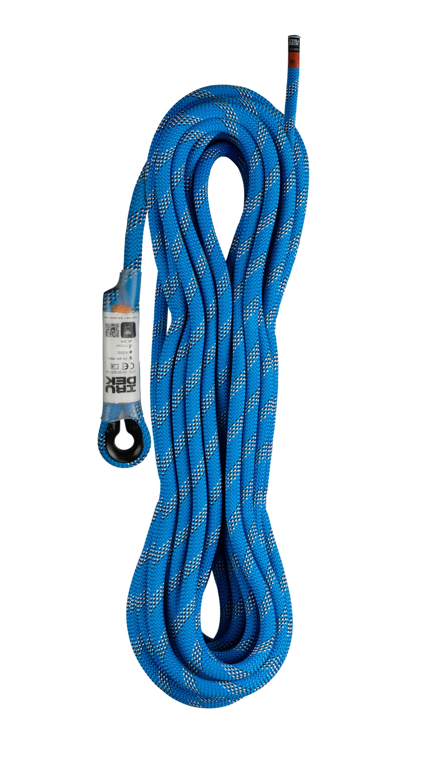 Cuerda semiestática 10,5 mm Irudek Boa Blue de 50 m con alta resistencia a la abrasión