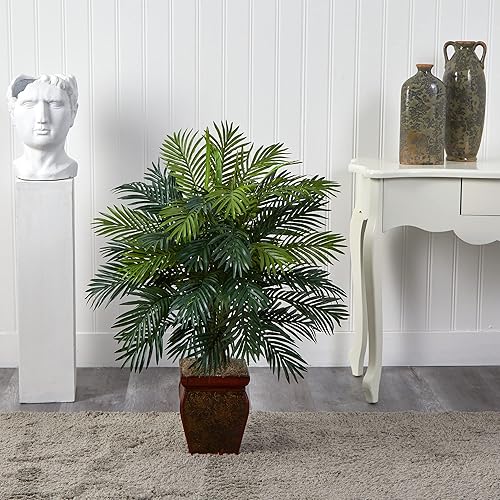 Miniatura 4 de Nearly Natural Areca con maceta decorativa planta de seda