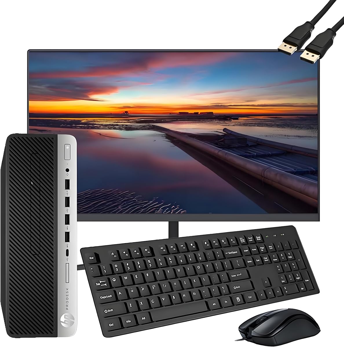 HP ProDesk 600 G3 SFF Desktop Computer with 21.5" FHD Monitor, Intel Quad Core i5-6500, 16GB DDR4, 256GB SSD, DisplayPort, Keyboard & Mouse, WiFi, BT, Windows 11 Pro (Renewed), Black | Desktop Computer PC, i5 up to 3.6GHz,21.5 inch FHD, WiFi,BT,HDMI, Windows 11 Pro,Home or Office PC