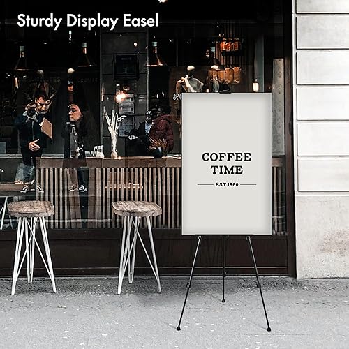 Miniatura 3 de ARTIFY - Soporte de caballete de doble nivel de 66 pulgadas, altura ajustable de 22 a 66 pulgadas, trípode para pintar y exhibir con una bolsa de