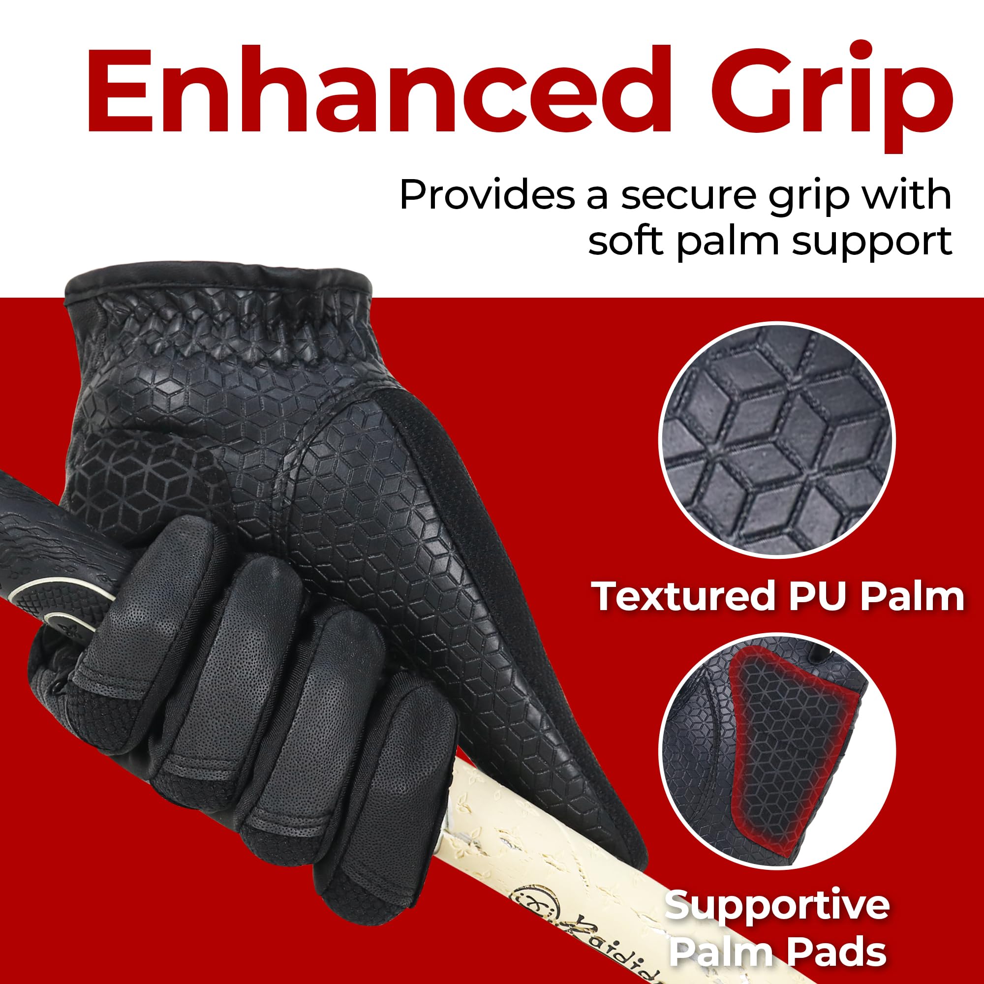 GIAMZONP Womens Golf Glove for Left or Right Hand 1 Pack, Breathable Lightweight Ladies Golf Glove with Non-Slip Grip for Women Golfers - Image 3