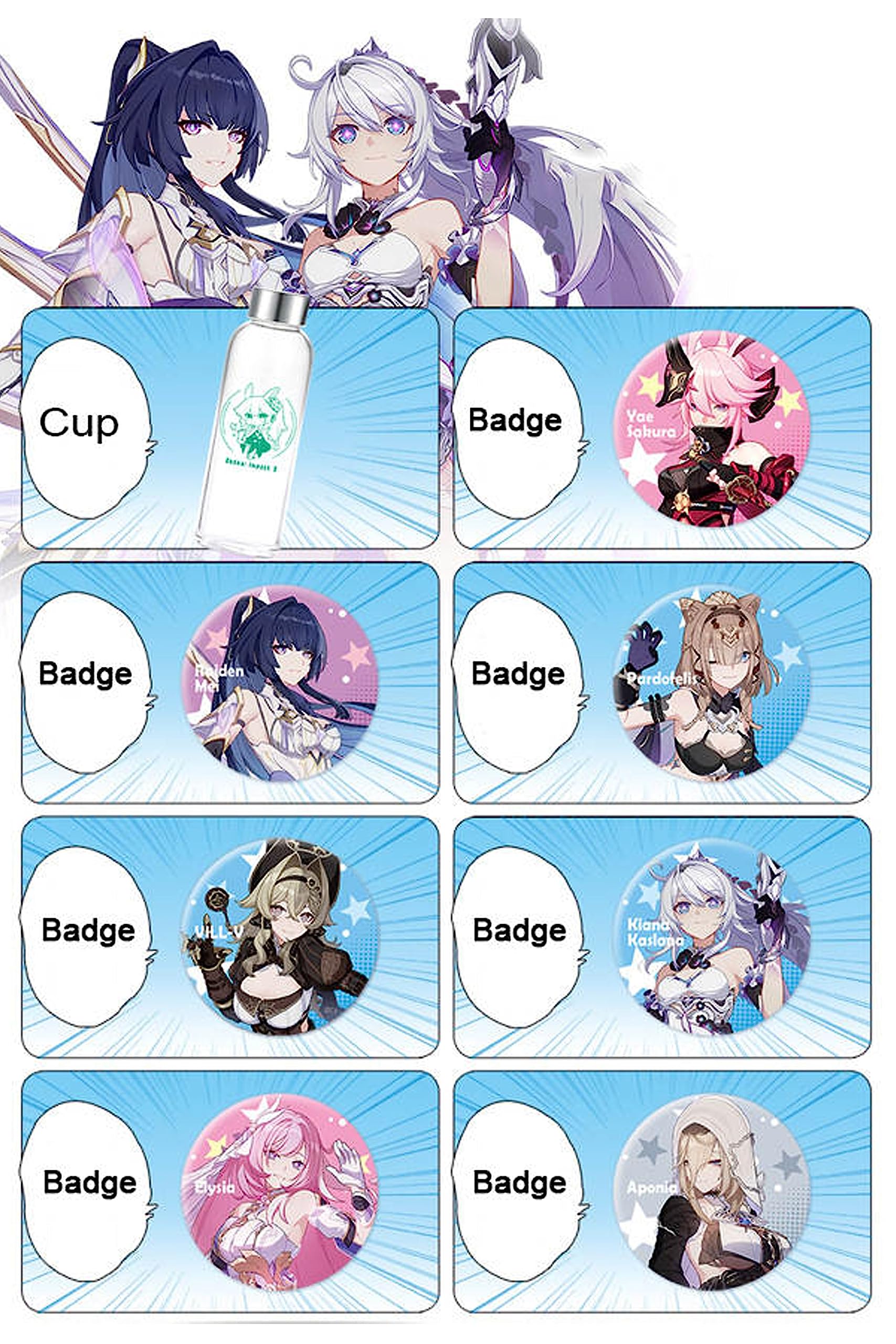 Amazon.com: Honkai Impact 3rd Collectible Accessory Jewelry