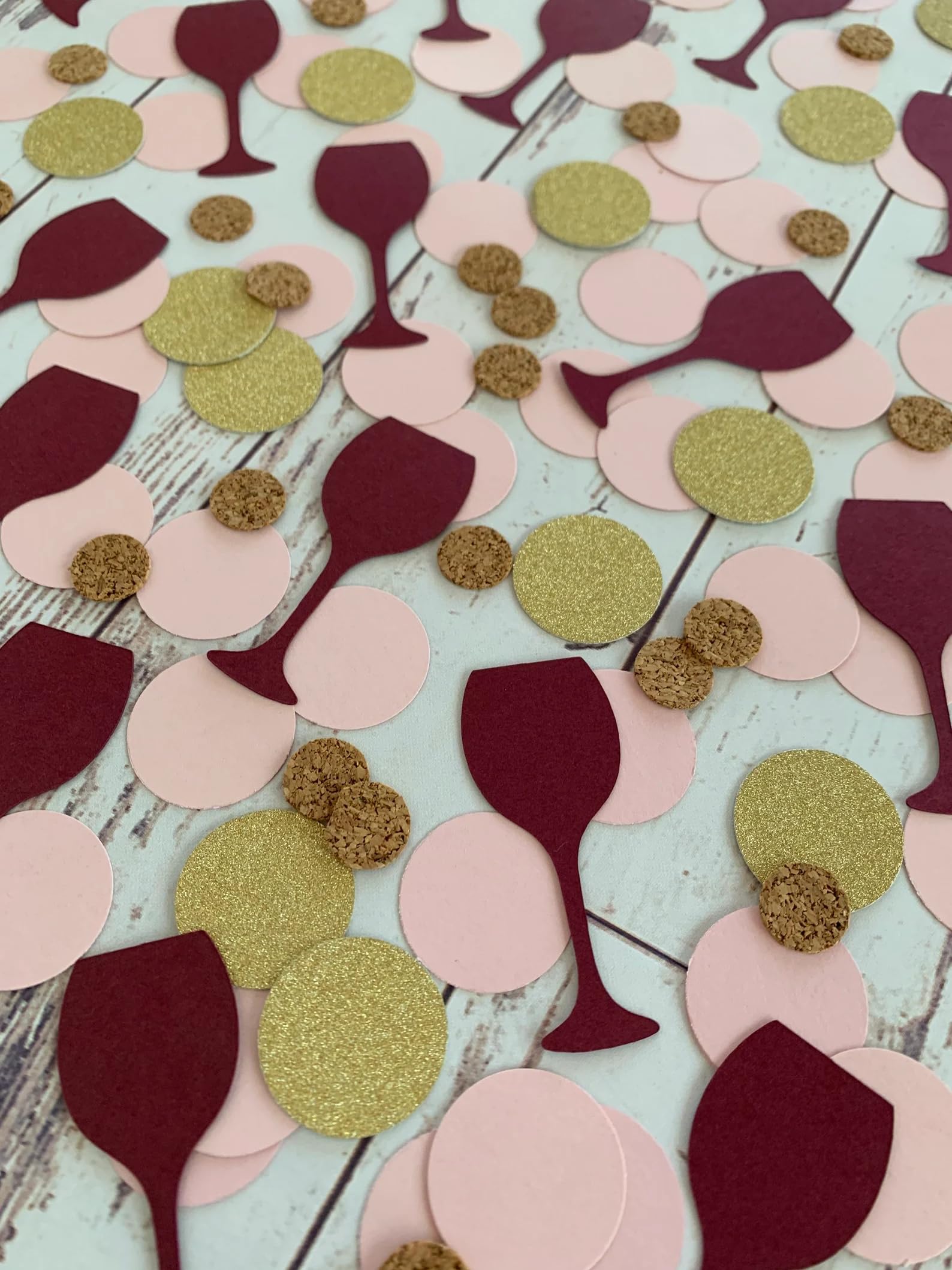 Photo 1 of 100PCS Vino Before Vows Confetti,Wine Theme Bachelorette Party Decor,Wine Tasting Birthday - Wine Themed Bridal Shower Engagement Wedding Supplies