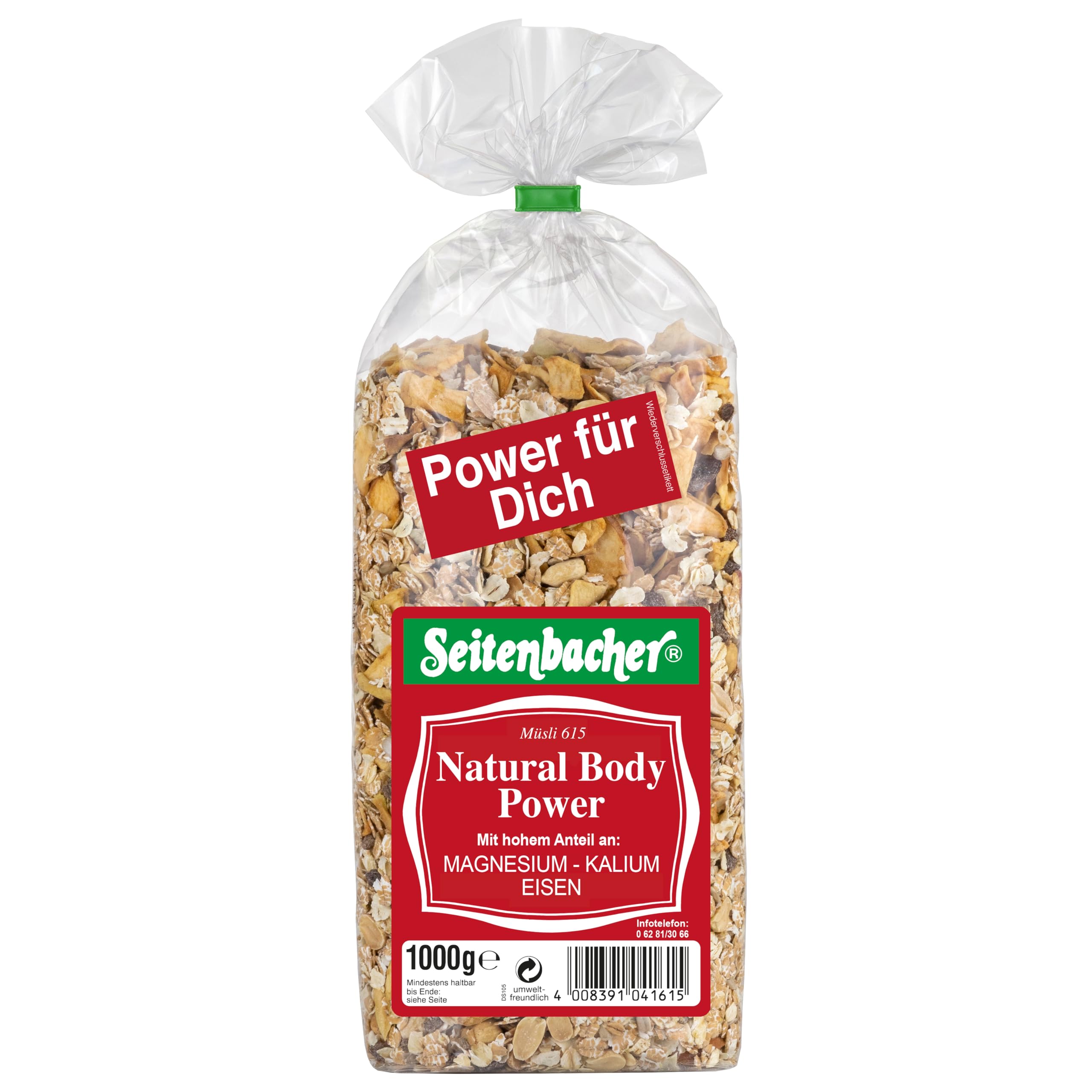 Seitenbacher Muesli Natural-Body Power (1 paquet de 1000 g)
